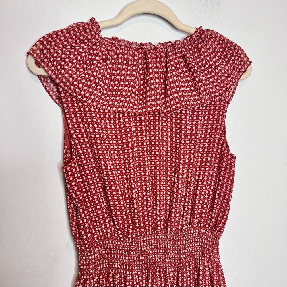 MAX STUDIO Ruffle Maxi Dress. Size Large - Picture 6 of 12